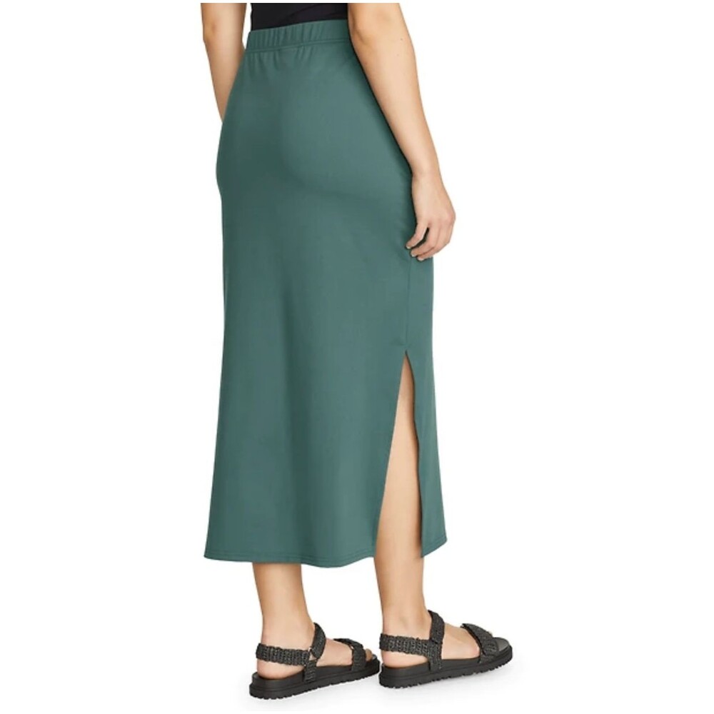 Eddie Bauer LARGE Sightseer Aster UPF 50+ Green Maxi Skirt